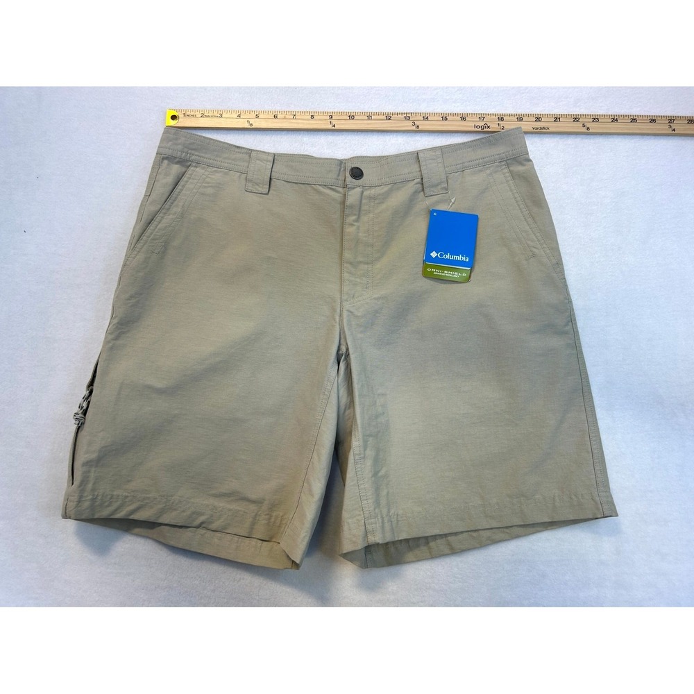 NWT Columbia Utilizer II Shorts Men's 38 Beige 10" Inseam Utility Outdoor Hiking - Picture 4 of 12